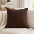 Radka cushion cover in dark coffee brown