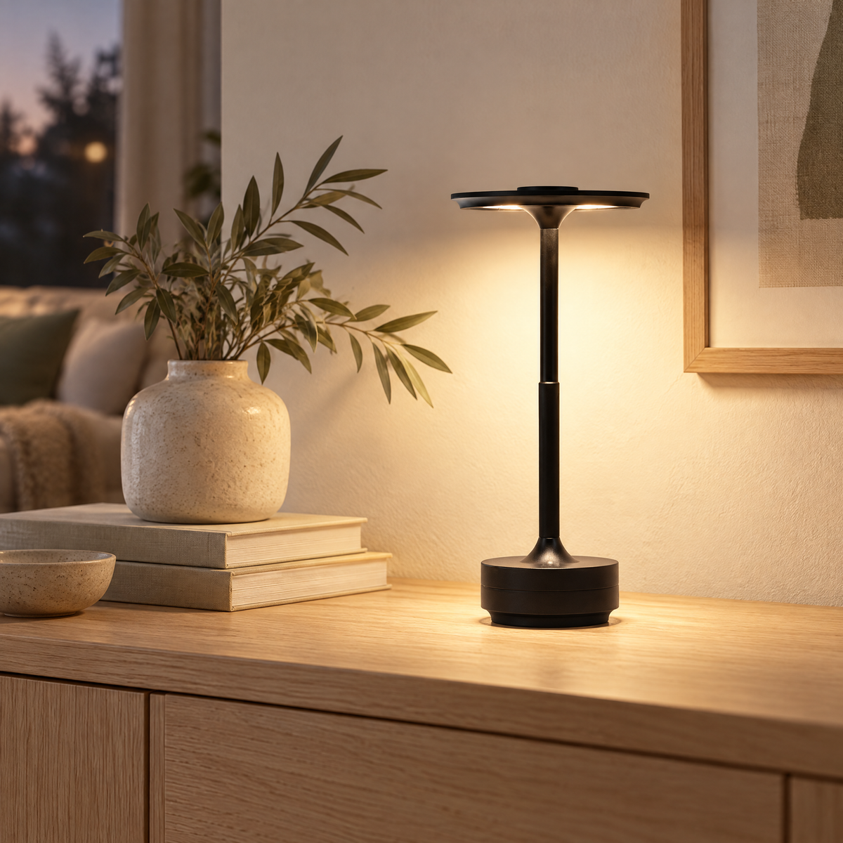 Cordless Lamp Stela – Soft metal glow, no cable