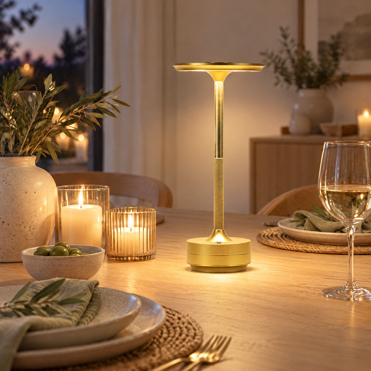 Cordless Lamp Stela – Soft metal glow, no cable