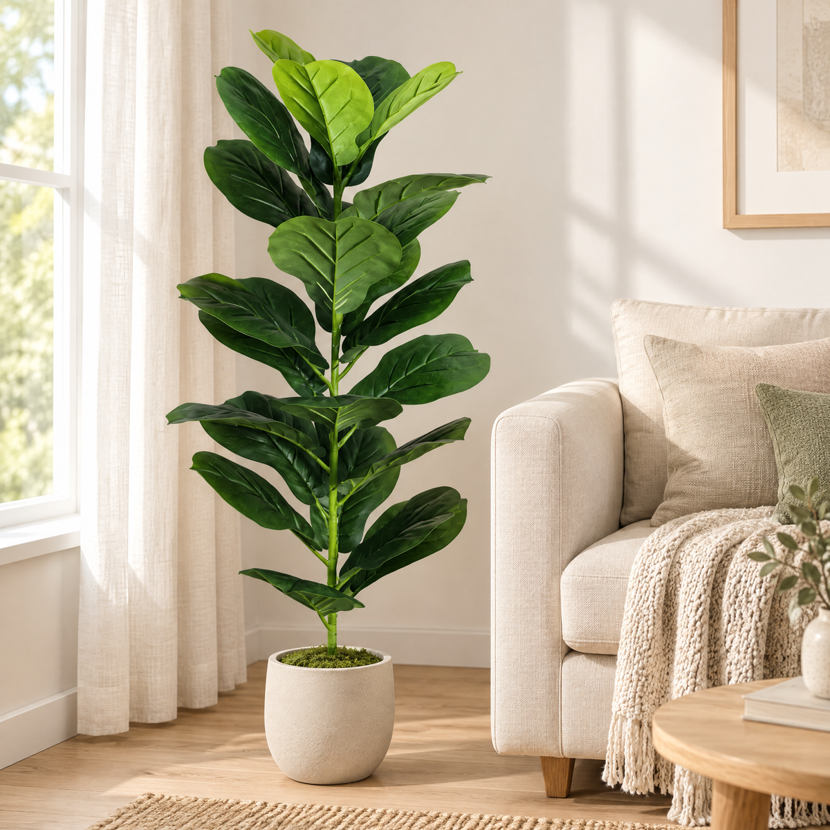 Fig Tree Paulína – Faux Fiddle-Leaf Fig, 60 to 100 cm