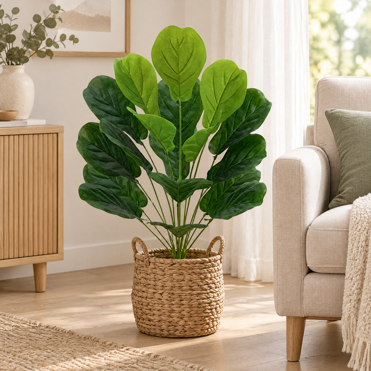 Fig Tree Paulína – Faux Fiddle-Leaf Fig, 60 to 100 cm