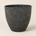 Planter Ignác – dark grey stone-look planter