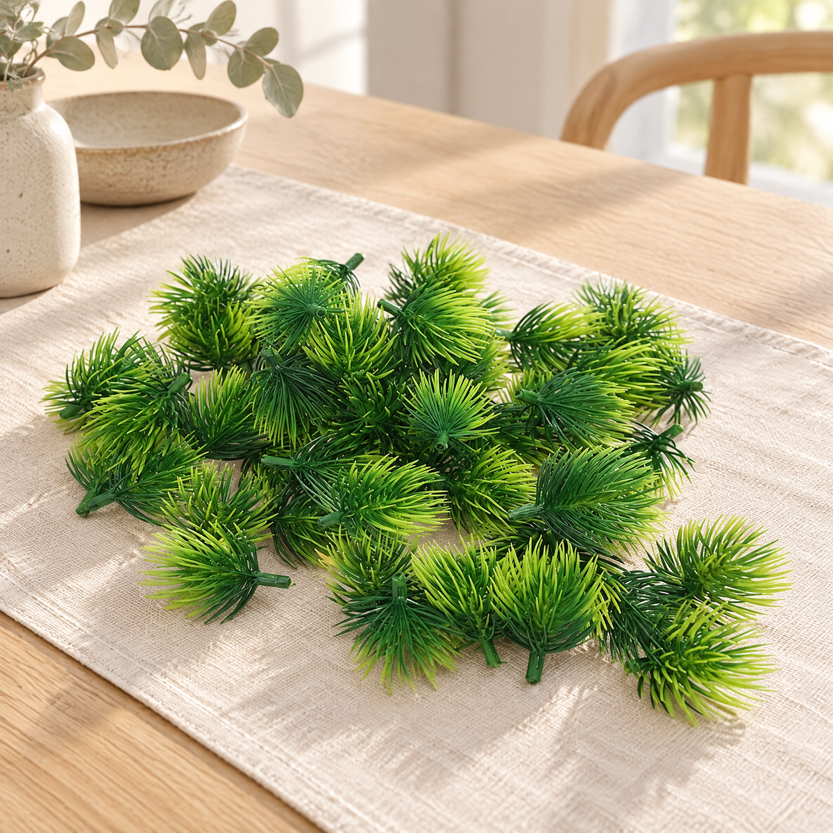 Pine Tufts Emil – styled in a calm Scandinavian living space