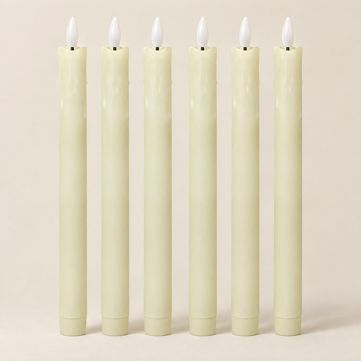 LED Taper Candles Edita – set of 6 LED taper candles, studio shot