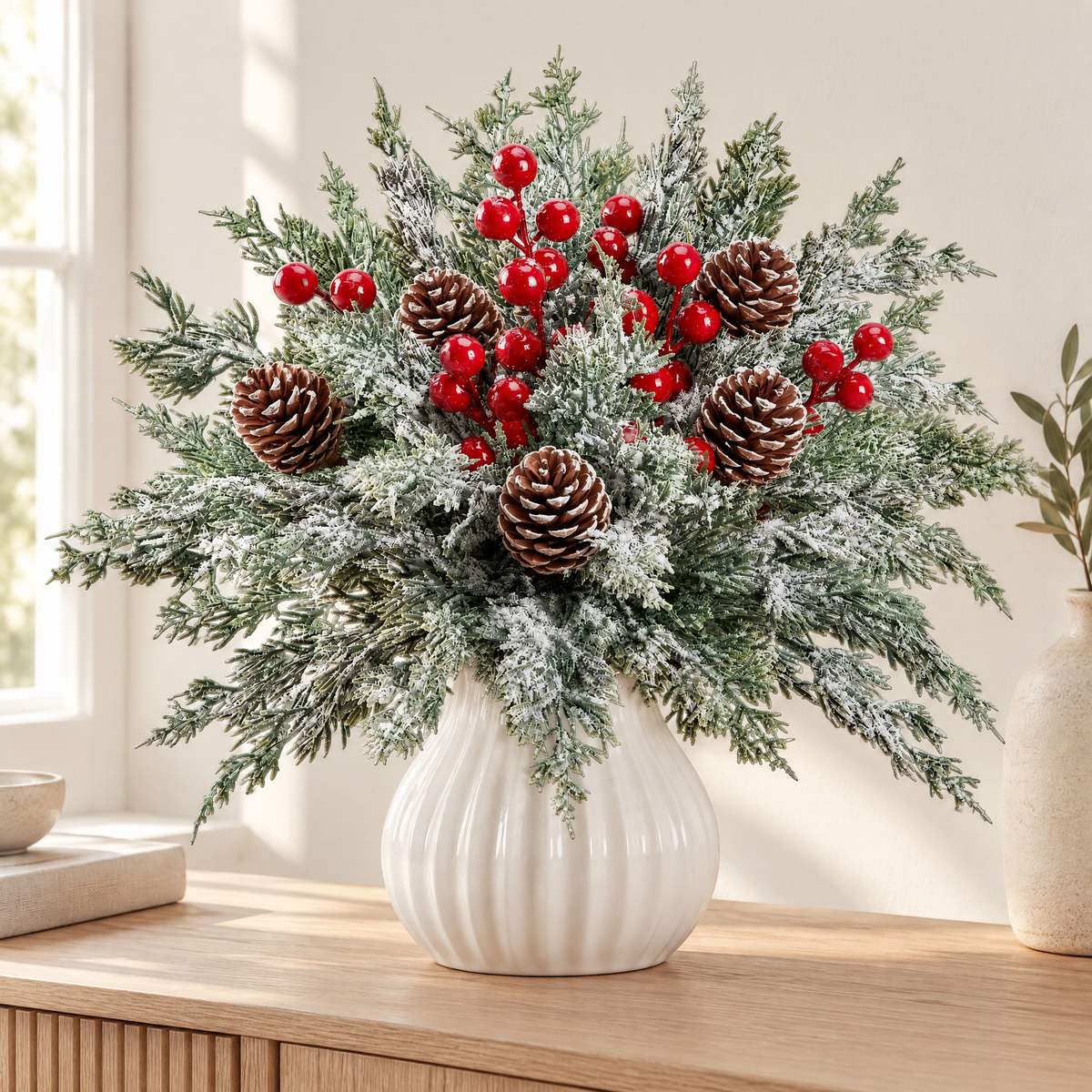 Christmas Pick Set Ambróz – styled in a calm Scandinavian living space