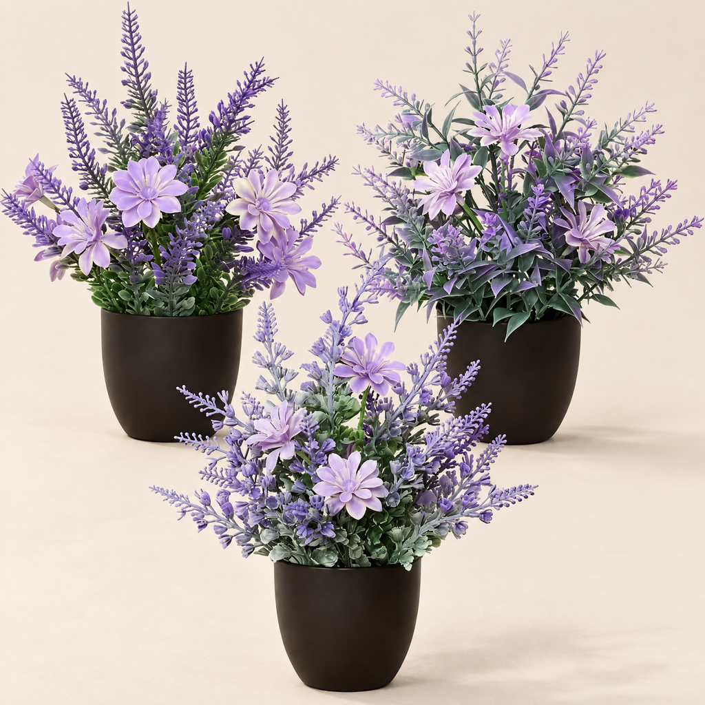Lavender Flóra – studio shot on a soft oat backdrop