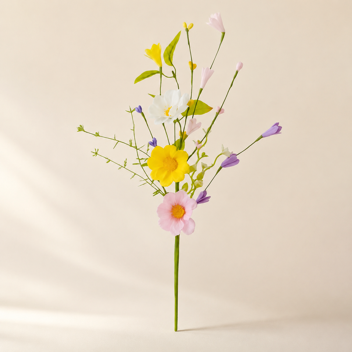 Wildflower Sprays Otília – studio shot on a soft oat backdrop