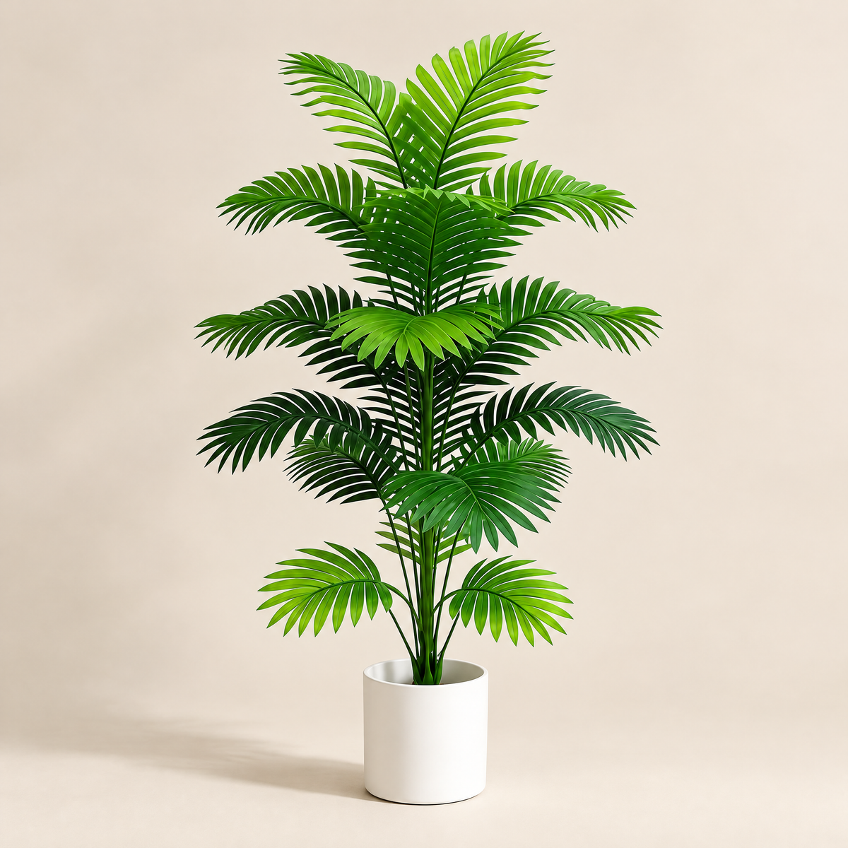Artificial Palm Berta – studio shot on a soft oat backdrop