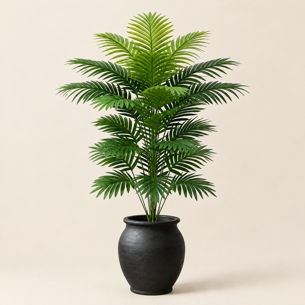 Artificial Palm Berta – studio shot on a soft oat backdrop