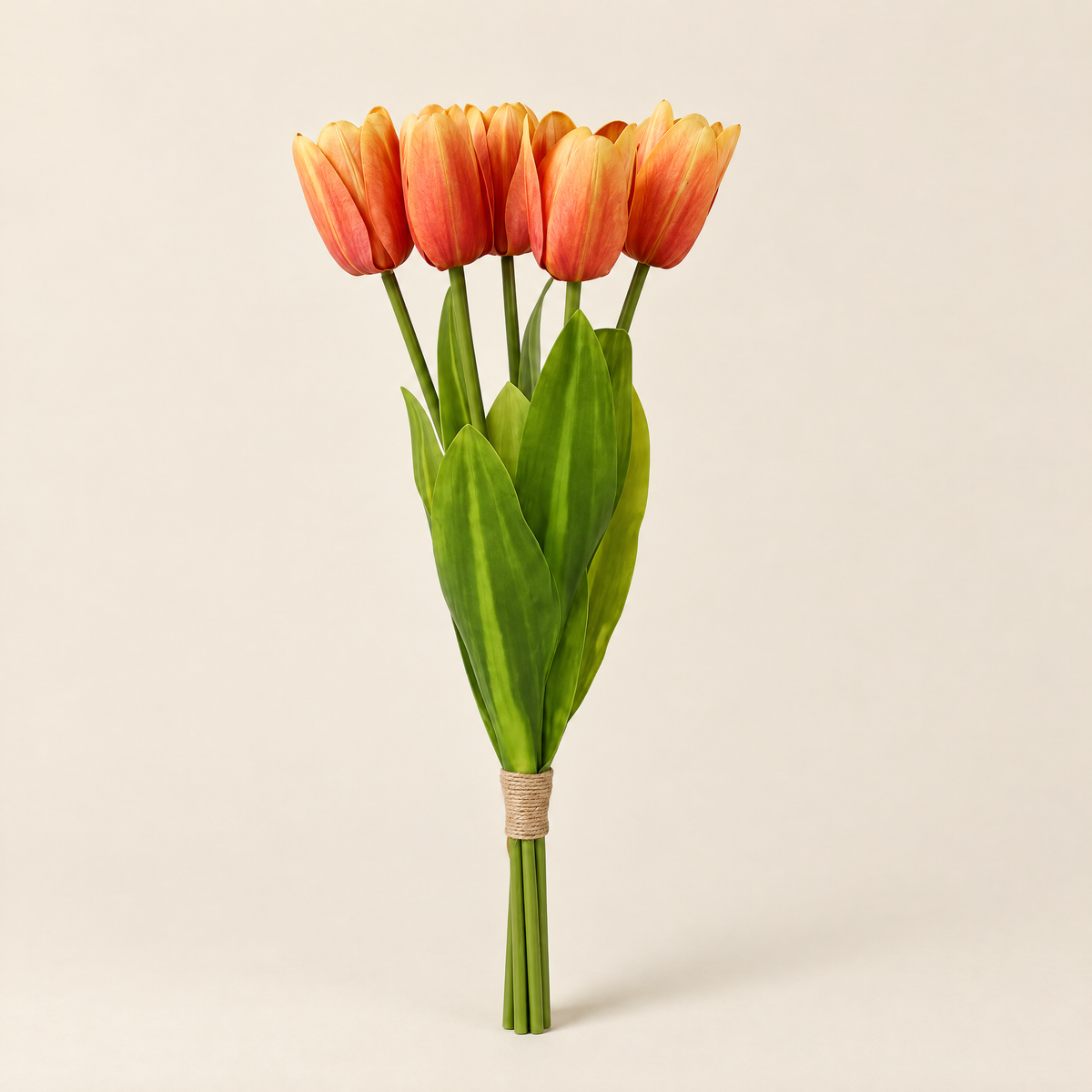 Real Touch Tulips Judita – Gold Yellow studio view