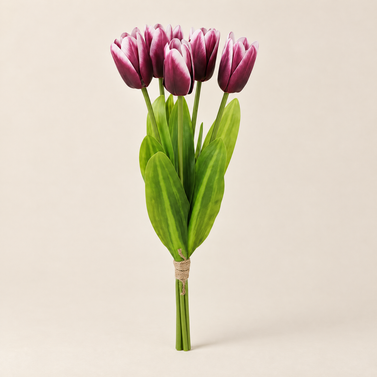 Real Touch Tulips Judita – Dark Purple studio view