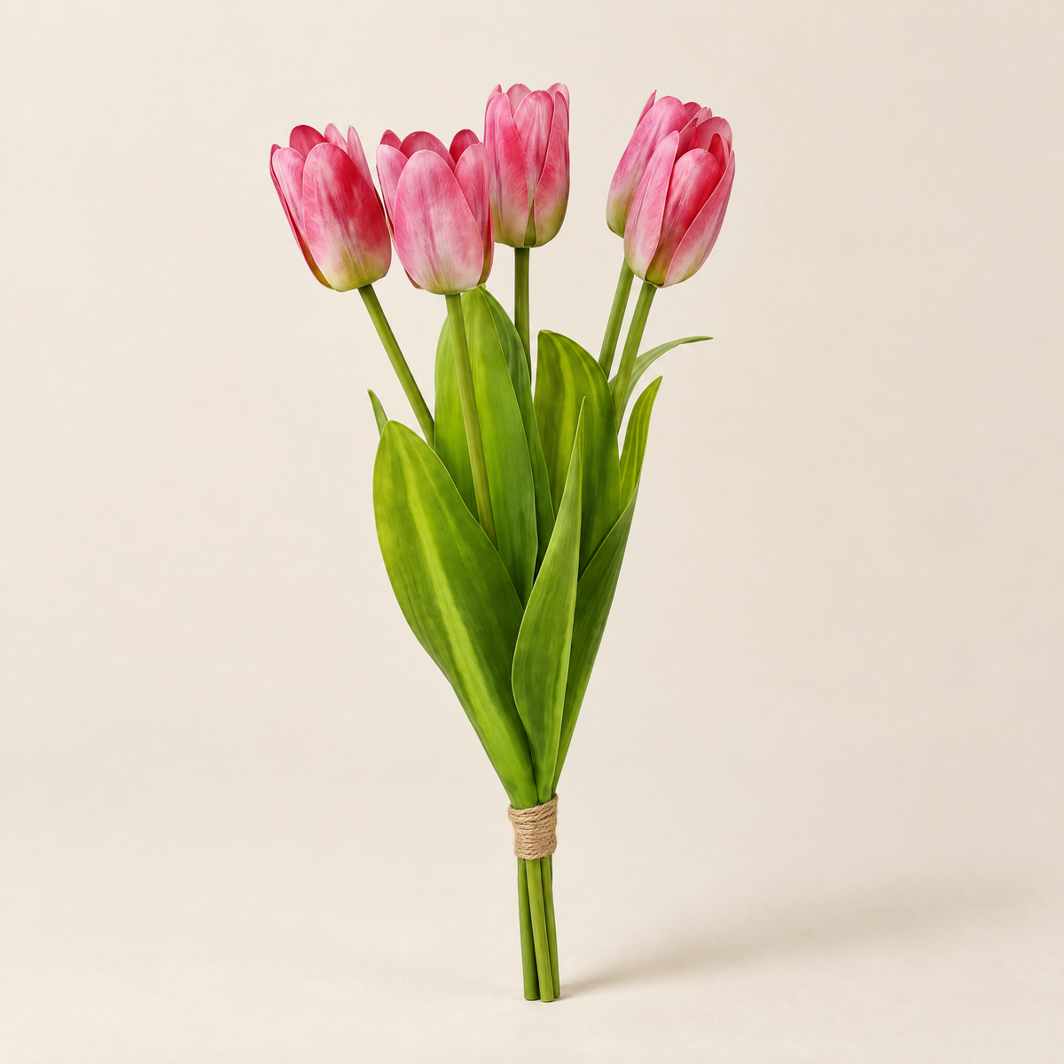 Real Touch Tulips Judita – Deep Pink studio view