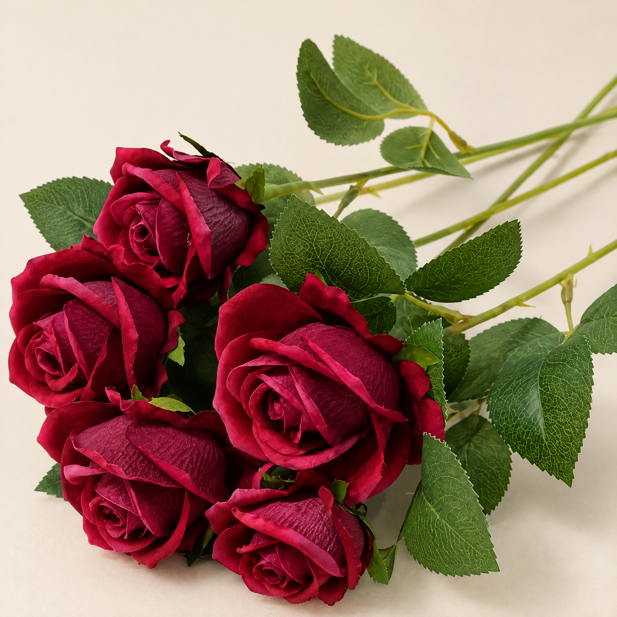 Velvet Roses Magdaléna – Wine Red studio view