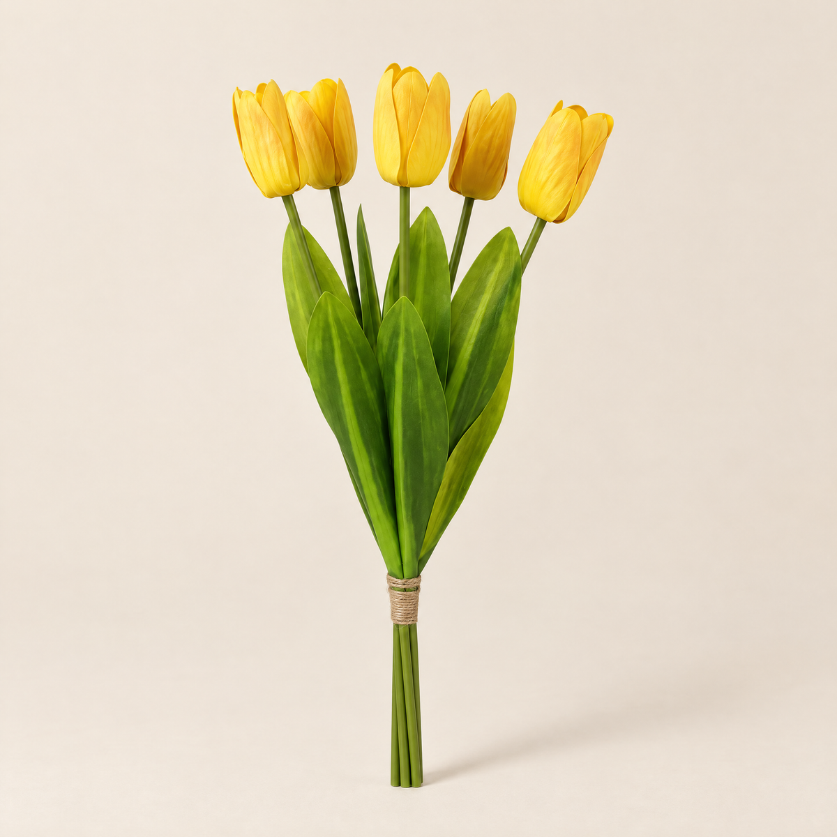 Real Touch Tulips Judita – Yellow studio view