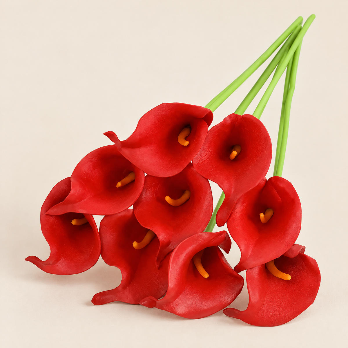 Calla Lily Stems Margita – Red studio view