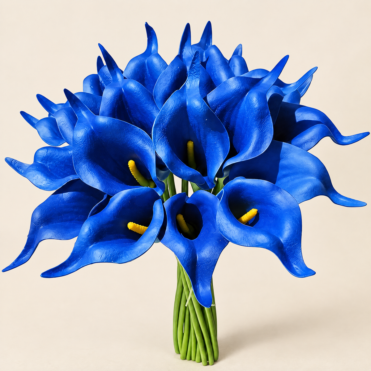 Calla Lily Stems Ľubomíra – Royal Blue studio view