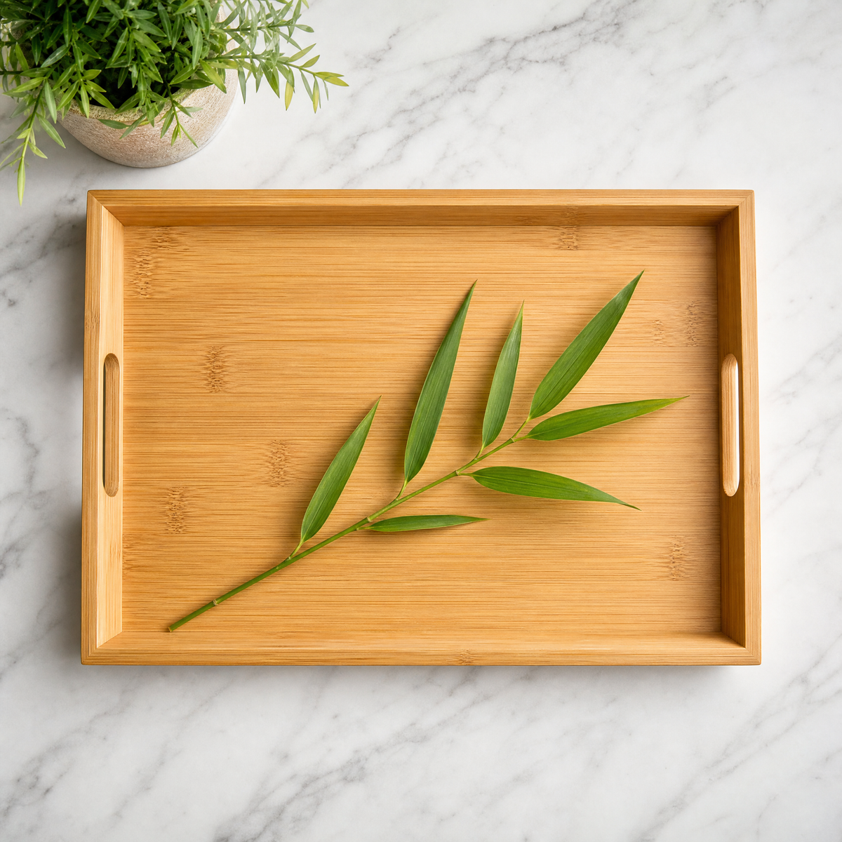 Serving Tray Tamara - overhead flat lay view