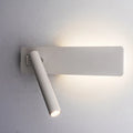 Wall Lamp Monika in white with the reading arm folded down