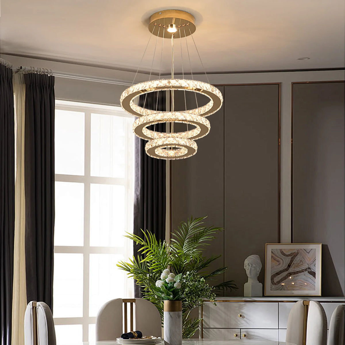 Chandelier Soňa in a living room