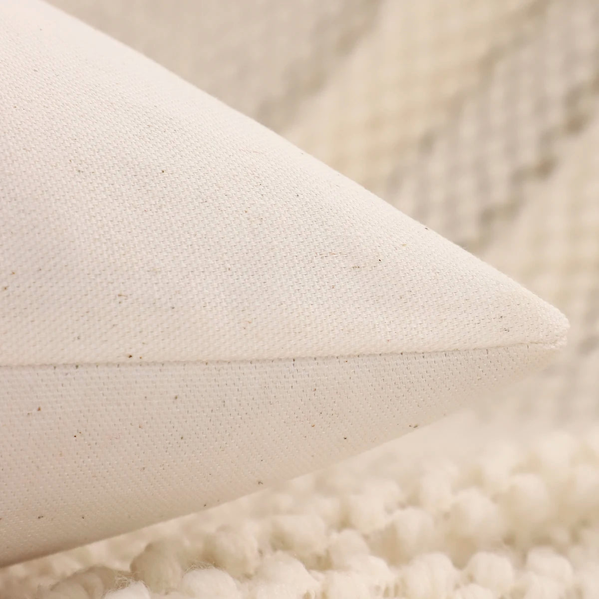 Cushion Cover Yvetta with embroidered snowflake detail