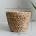 Hedviga planter basket, natural, Ø 22 × 15 cm