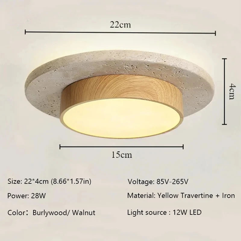 Ceiling Light Hana dimensions: 22 cm diameter, 4 cm deep