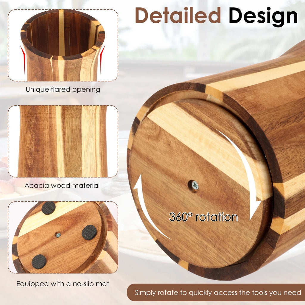 Utensil Holder Samuel — rotating base detail