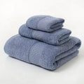 Towel Set Linda in Blue Grey