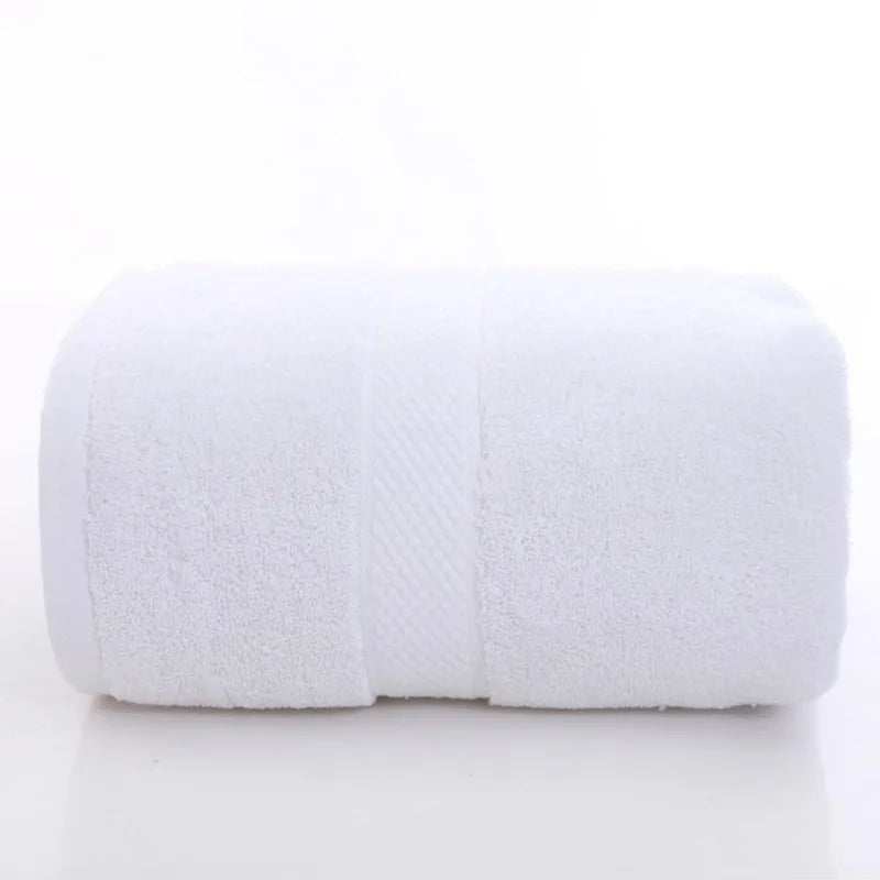 Hand Towel Set Miroslava, white cotton towel folded in a roll