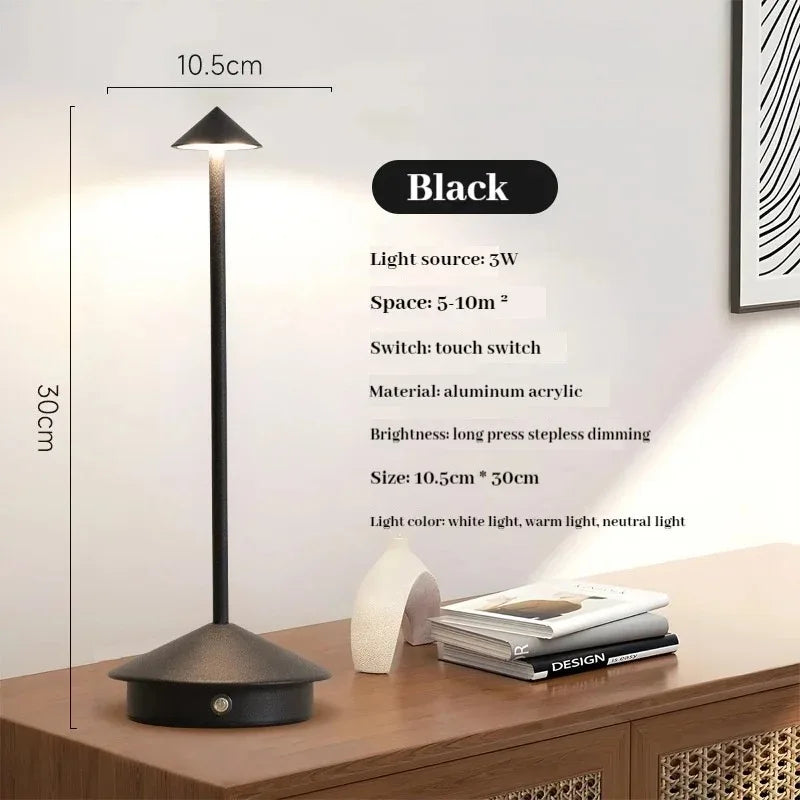 Cordless Lamp Bianka in black with size