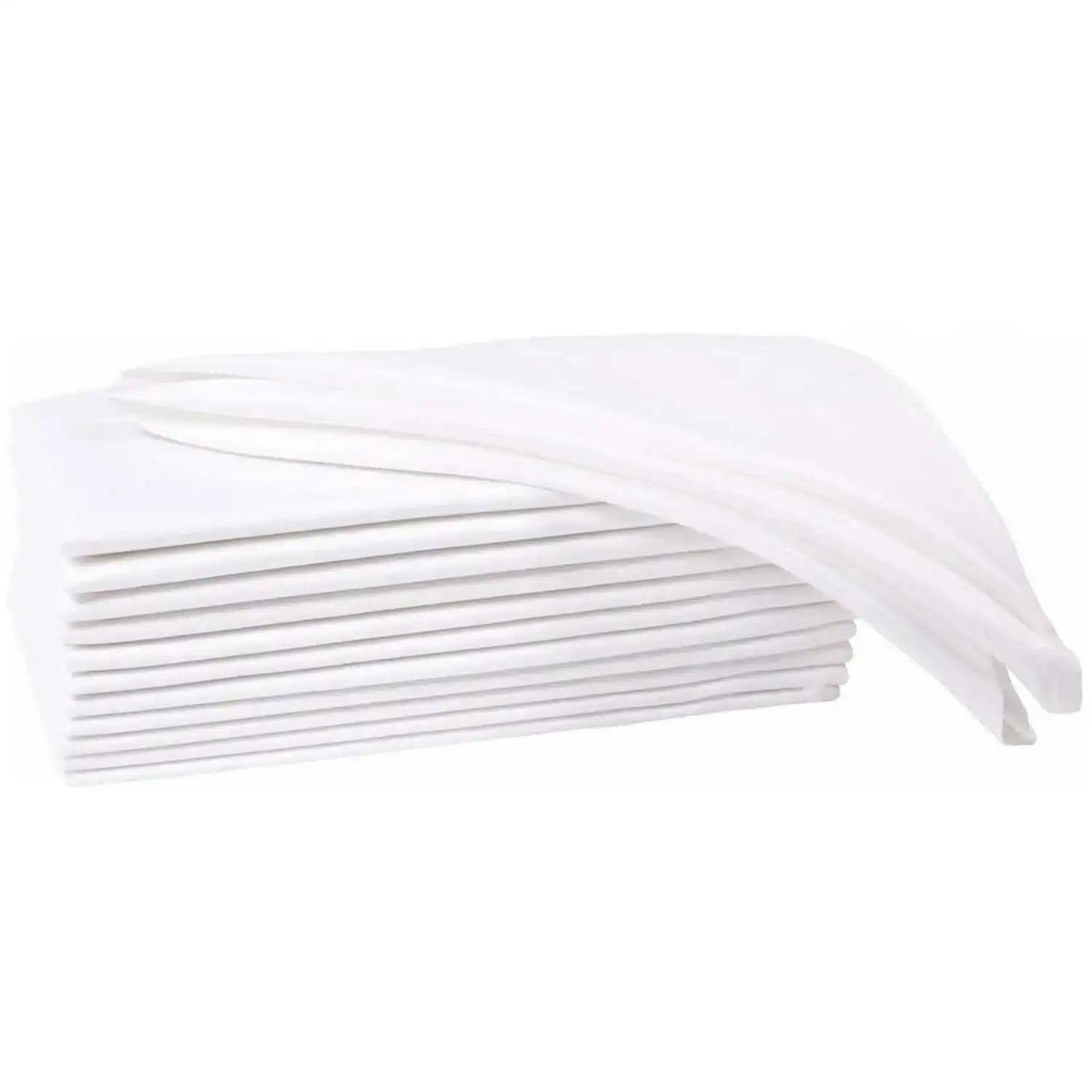Cloth Napkins Emilia in white, stacked