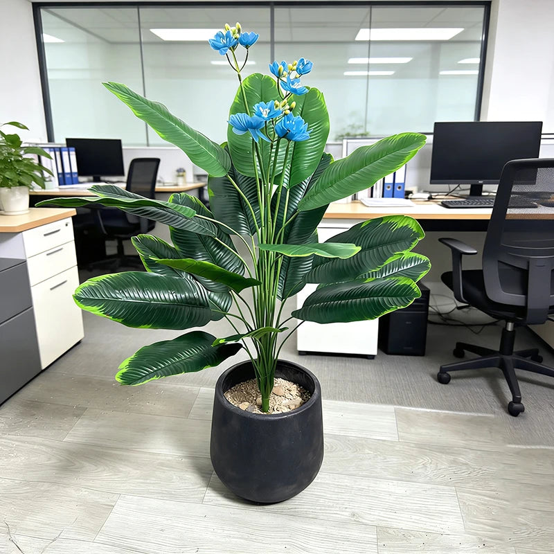 Artificial plant Albína in a bright office