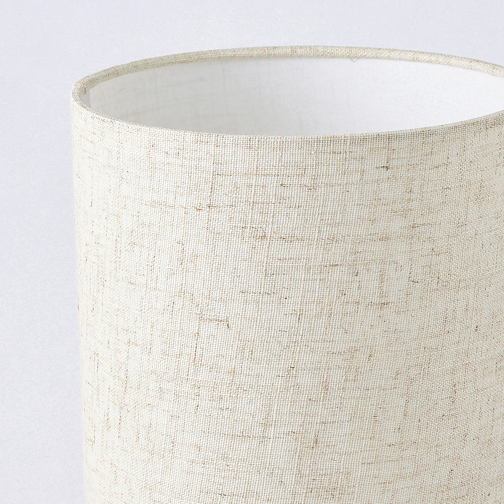 Close-up of Table Lamp Marek's natural linen shade texture