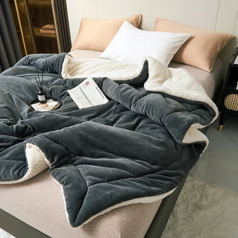 Throw Blanket Kristina - Dark gray