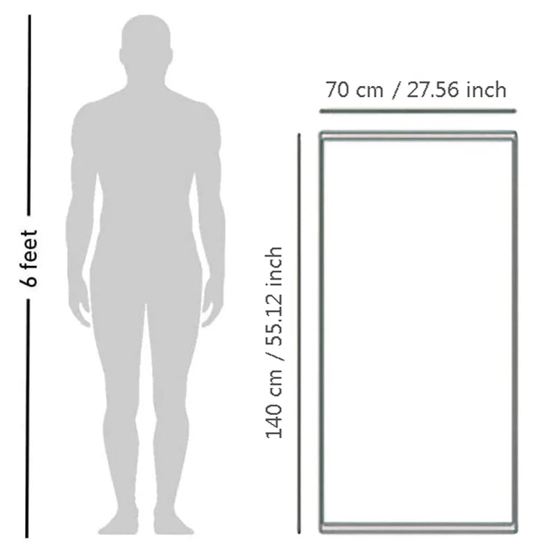 Size diagram of Bath Towel Magda, 70 by 140 cm