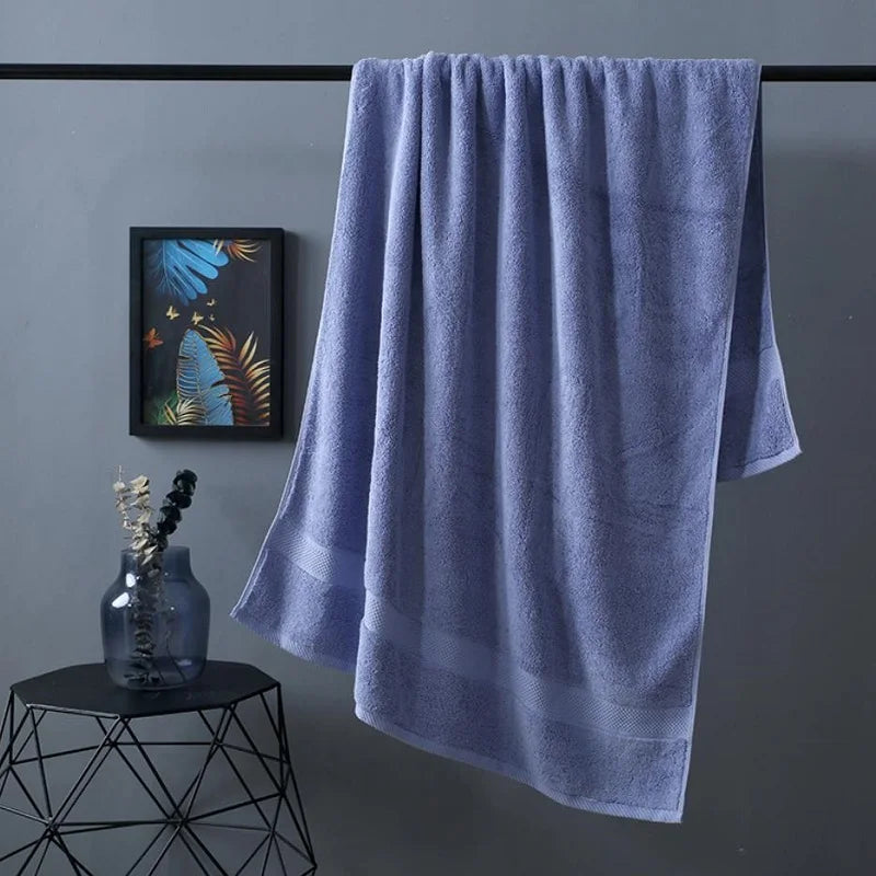 Bath Towel Magda in slate blue