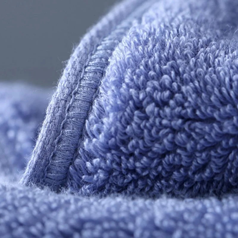 Close-up of the soft terry loops of Bath Towel Magda