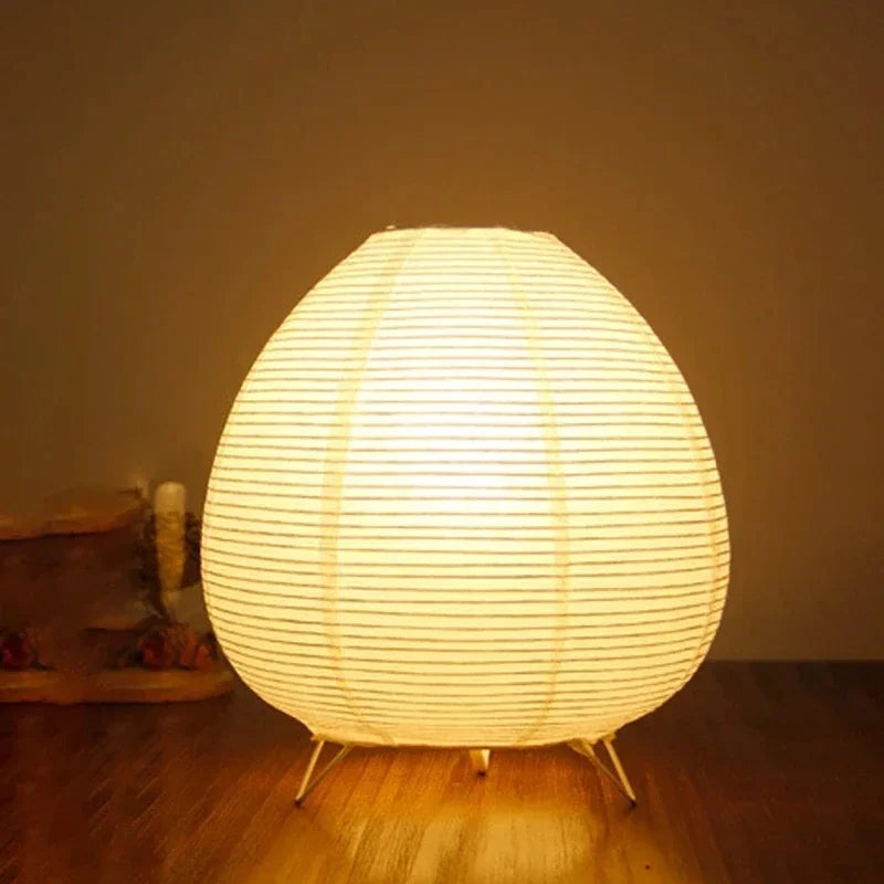 Table Lamp Agáta, rice paper lantern, detail view