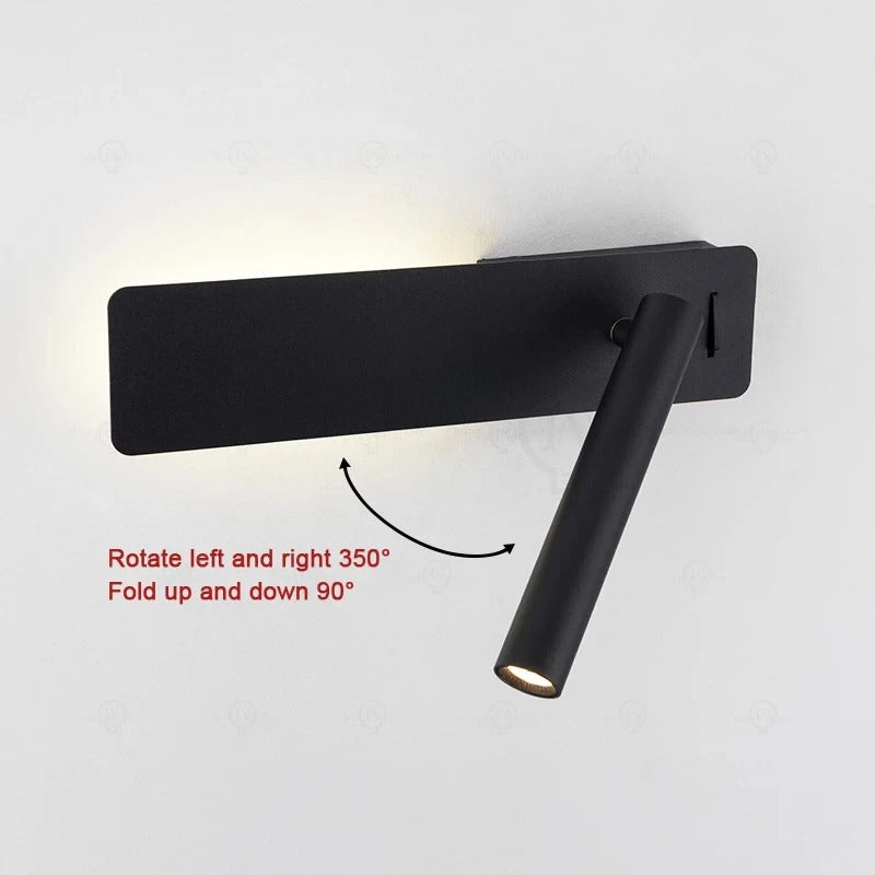 Wall Lamp Monika arm rotating 350 degrees and folding 90 degrees